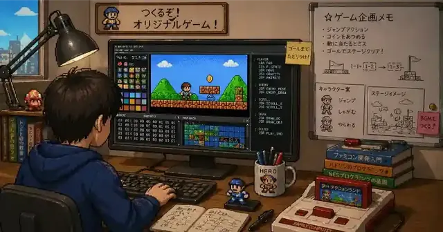 ファミコン世代の人がAIを使って、初めてのゲーム制作に取り組んでみる