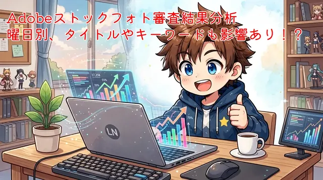 Adobe Stock審査データ分析｜曜日・カテゴリ・キーワードで見るOK率の傾向