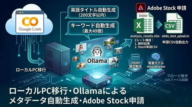 ストックフォト申請CSV自動生成｜OllamaとPythonでローカル完結の運用へ