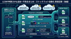 123RF申請CSVも追加＋運用で見つかった不具合まとめ｜ストックフォト自動化 実装記録（後編）