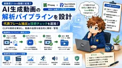 AI生成動画の解析パイプラインを設計｜代表フレーム抽出とExcel列衝突回避