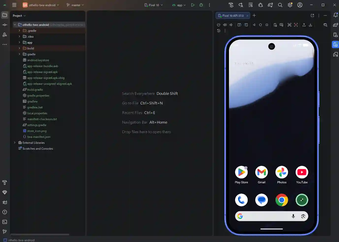 スマホアプリ作成_Androidエミュレータ_起動完了画像