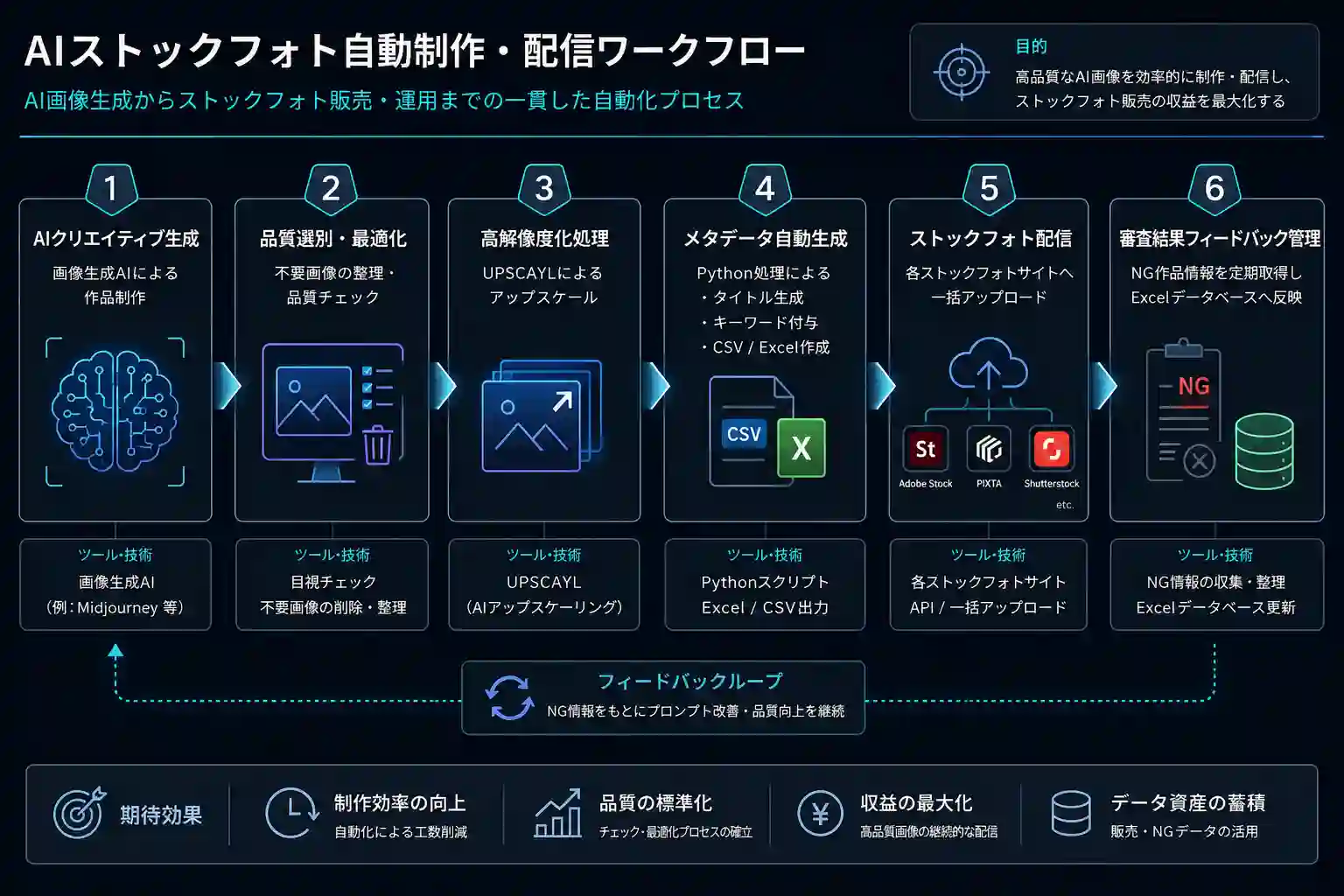 AIストックフォト自動化の実践記録｜画像生成・品質チェック・Upscayl運用まで解説